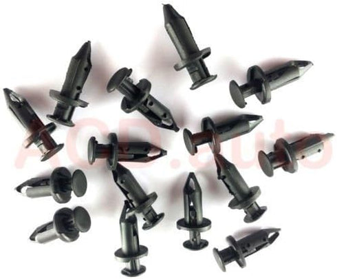 compatible with 100xNylon Fender Clips Body Rivets Honda Rancher/Foreman/Rubicon/Rincon/TRX680...