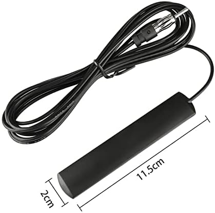 Car Antenna, Universal AM/FM Radio Antenna, 5M/16ft, Black, Compatible with Car Stereo Receiver, Media Head Unit, Marine Boat Radio...