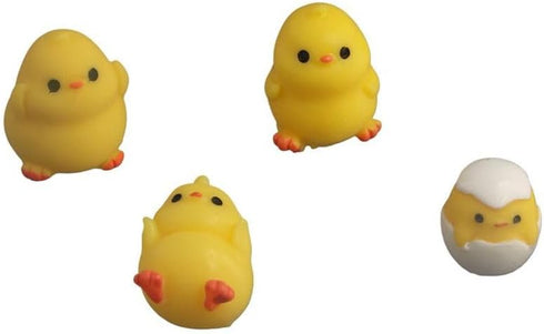4 Pcs Miniature Chick Figurines, Cute Mini Resin Chick Ornaments for Fairy Garden Micro Landscape Terrarium Crafts Desktop Home Decor...
