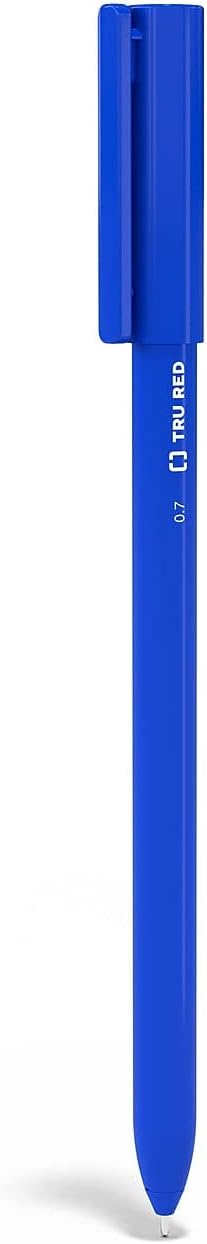 TRU RED Quick Dry Gel Pen, Medium Point, 0.7mm, Blue, 24/Carton (TR54481VS)...