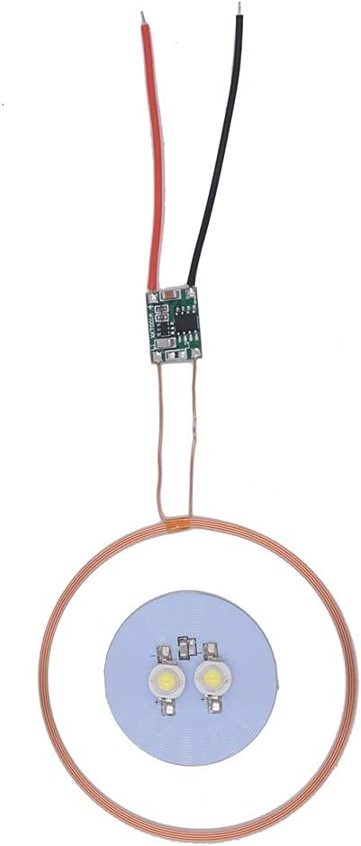 Taidacent 70mm 5V Input Long Distance Wireless LED Coil Inductive Coil Desk Living Room Bedside Lamp Wireless LED Induction Wireless Charging Modu...