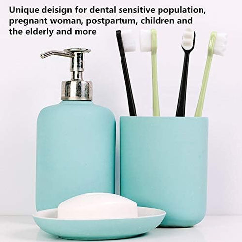 4PCS/Pack 10000 Hairs Toothbrush Dental Oral Care Teeth Brush for Tooth Sensitivity Children Deciduous Tooth Pregnant Woman Postpartum...