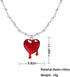 Gothic Bleeding Heart Necklace Dropping Blood Thorn Heart Pendent Choker for Men and Women...