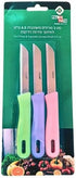 3 Piece Set of Fruit/Vegetable Kitchen Knives...