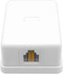 Phone Jack Surface Mount Single Port Telephone Jack Box 4 Screw Terminals to 1 RJ11 6P4C Female White...
