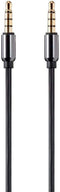 Monoprice Auxiliary Audio Cable - 3.5mm TRRS, Gold Plated, 15 Feet, Black - Onyx Series...