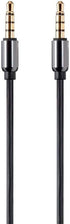 Monoprice Auxiliary Audio Cable - 3.5mm TRRS, Gold Plated, 15 Feet, Black - Onyx Series...