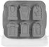 6-Grid Grave Tombstone Halloween Soap Chocolate Dessert Ice Cream Ice Making Muffin Pan Microwave Safe Silicone Mold Baking Pan Baking Supplies Ki...