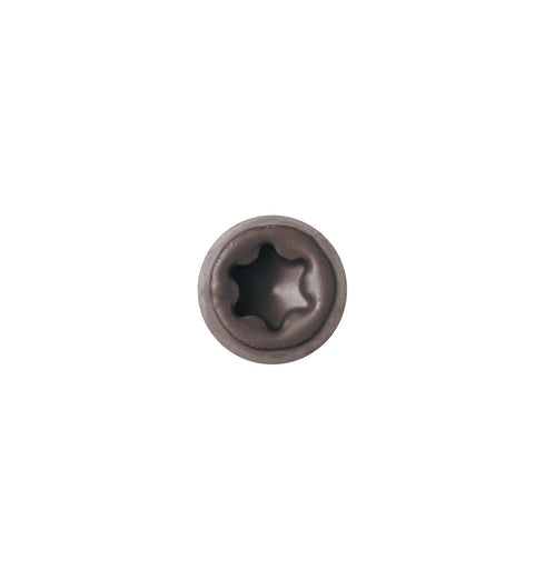 Composite Decking Stainless Steel Wood Screw, 10x2-1/2",Star Drive,Torx 20, Type 17 Slot Point,Wood Screw,1 Free Bit Included (#10x2-1/2", Dark Br...