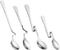 4pcs Hanging Coffee Spoons, Bending Handle Jam Spoons Stainless Steel Honey Spoons Dessert Spoons for Tea Coffee Dessert, 4 Size...