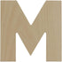 Wooden Letter M Cutouts 8 Inch Wooden Letters for Wall Decor, Home Decor, Crafts, and Party Decorations by Woodpeckers...