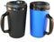 GAMA Electronics 2 ThermoServ Foam Insulated Coffee Mugs 20 oz (1) Blue & (1) Black...