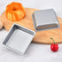 Flunyina 4 Inches Non-Stick Square Cake Pans Set of 4 Carbon Steel Cake Molds for Home Daily Housewarming Wedding Birthday Party Brownie Making...