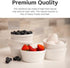 Nuwave Ceramic Ramekins 8 oz, Set of 6, Elegant Classic Style for Baking Souffles, Creme Brulées, Custards, Puddings, 4.3” Wide & 2” Tall, Microwa...
