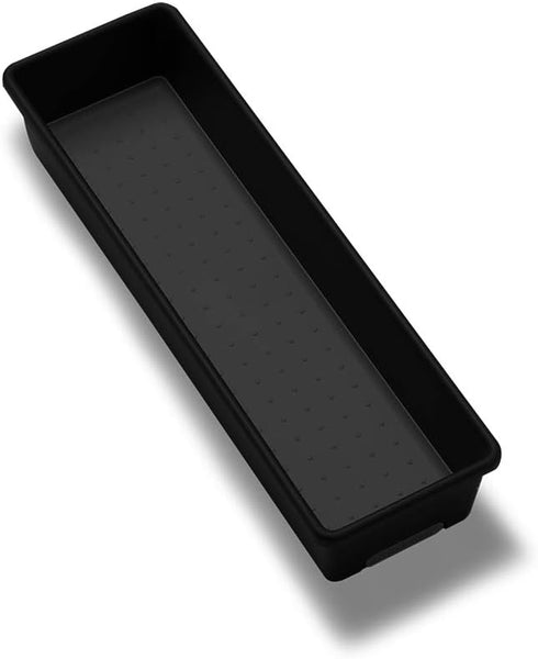 madesmart 12x3 Bin Multi-Purpose, Soft-Grip Handles, Non-Slip Feet & BPA-Free, Small, Carbon...