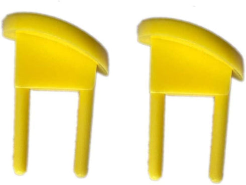 Yellow Safety Switch Key Compatible with Craftsman Radial Arm Jointer Band Drill Sears Table Saw, Sander, Band Saw, Drill Press Parts- Oval (2pcs-...