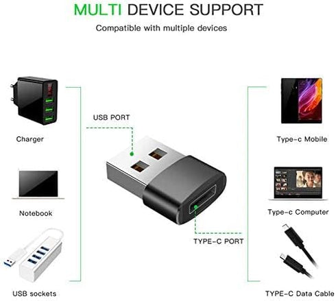 Generic USB C Female to USB Male Adapter for iPhone 11 12 13 Mini Pro Max, Airpods M1 iPad Air 2020 2021, Samsung Galaxy Note 10 11 S20 Plus 2021,...