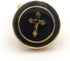 Cross Pair Round Gold Cufflinks...