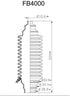 FB4000 Universal Replacement Rack & Pinion Steering Boot...