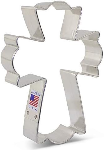 Ann Clark Cookie Cutters Large Fancy Cross Cookie Cutter, 4.5" Made in USA...