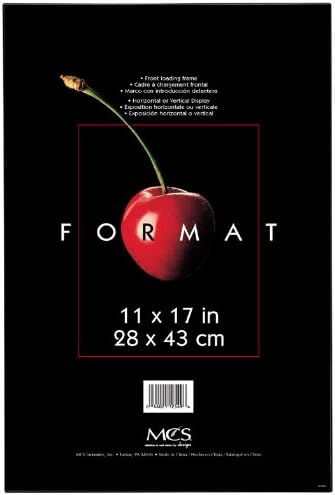 MCS Plastic Format Frame for a 11" x 17" Photograph, Color; Black...