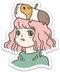 Guinea Pig Lady Vinyl Sticker...