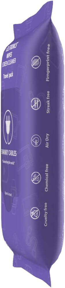 Screen Cleaner Wipes: Electronic Wipes for Screens - Computer Screen Wipes for Lens, Phone, Tv Screen and Monitor Cleaning - Tech Wipes & Microfib...