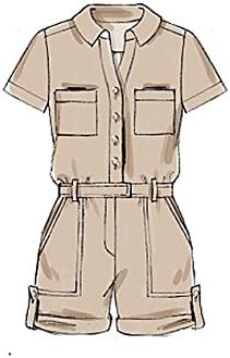McCall's Patterns M7330 Misses' Button-UP Utility Jumpsuits & Rompers, ZZ (Large-X-Large-XX-Large)...