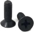 Millcraft ProductsMillcraft Parts Universal Motorcycle Master Cylinder Front Brake Reservoir Cover Cap Screws Replacement M4x0.7x12mm Black Pair...