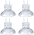 ALEGI 4pcs Small Aquarium Bio Sponge Filter with Suction Cups, Check Valves for 5 Gal, 10 Gal, 20 Gal Breeding Fry Betta Shrimp Fish Tank (Up to 1...