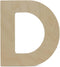 Wooden Letter D Cutouts 8", Wooden Letters for Wall Decor, Home Decor, Crafts, and Party Decorations by Woodpeckers...