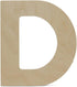 Wooden Letter D Cutouts 8", Wooden Letters for Wall Decor, Home Decor, Crafts, and Party Decorations by Woodpeckers...