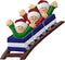 Roller Coaster New 3 People Personalized Christmas Tree Ornament...