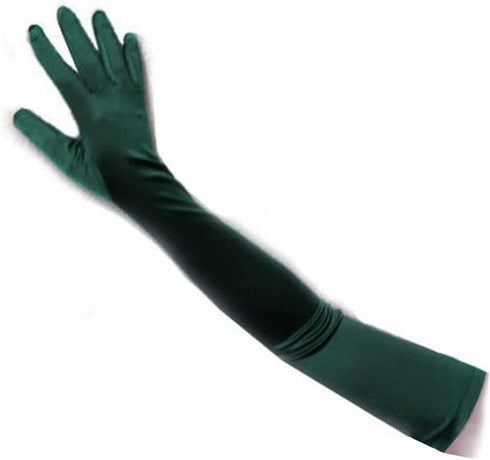 23" Extra Long Super Stretch Over the Elbow Party Bridal Dance Sexy Satin Gloves A-Grade Quality 16BL 58cm...
