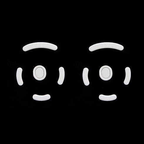 2 Sets Fast 5.1 Rounded Curved Edges Mouse Feet Skates for Logitech G Pro Superlight Wireless Gaming Mouse Feet Replacement (0.8mm,Smooth,PTFE) Pr...