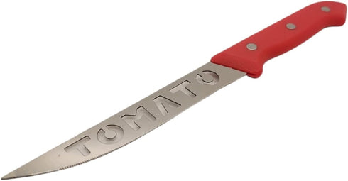 10" Serrated Stainless Steel Blade Tomato Slicing Knife Set - 2 Pack...