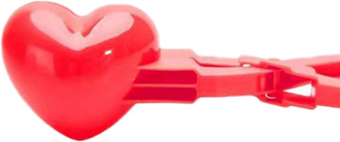 Red Winter Snowball Maker Clips, Duck Heart Shaped Snow Ball Maker Clamps, Outdoor Winter Play Snow Sand Mold Tools for Sandboxes and Beach Tool S...