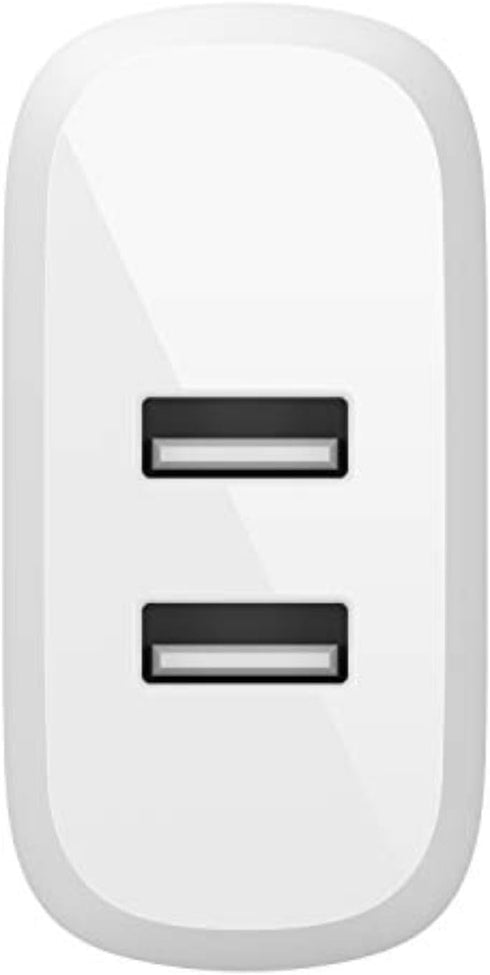 Belkin 24W Dual Port USB Wall Charger - USB C Cable Included - iPhone Charger Fast Charging - USB Charger Block for Power Bank, iPad & iPad Pro, S...