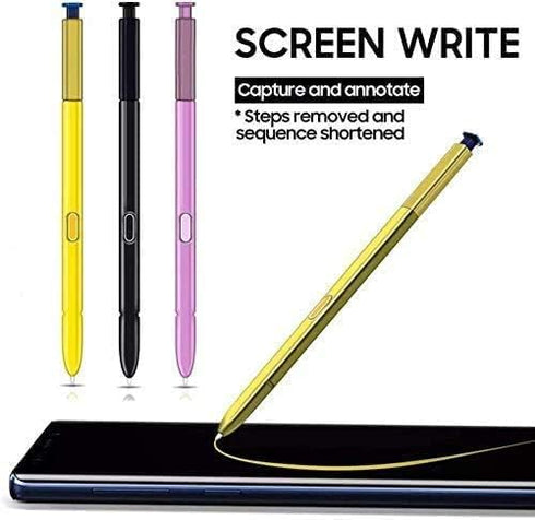 2PCS Note 9 Pen Replacement Stylus Touch S Pen for Galaxy Note 9 N960 (Without Bluetooth) with Tips/Nibs (2*Yellow/Blue)...