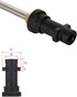 Pressure Washer Extension Wand - Sprayer Lance Extension with 5 Spray Nozzles, Angled Extension Wand for Car Washer, High Pressure Washer Gutter R...