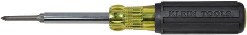 Klein Tools 32559 Multi-bit Screwdriver / Nut Driver, Extended Reach 6-in-1 Tool with Nut Driver, Phillips and Slotted Bits...