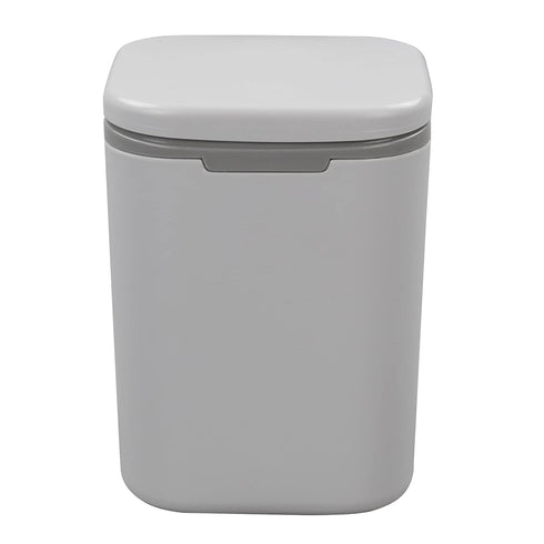 Recycled Tiny Desktop Trash Can, Car Waste Can, 0.5 Gallon (Gray)...
