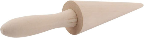 Ice Cream Cone, Wooden Waffle Cone Roller Waffle Roller Pastry Roll Cake DIY Cooking Kitchen Tool Decorating Baking Accessory...