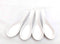 JapanBargain 1572x4, White Porcelain Asian Soup Spoons Japaese Chinese Rice Spoons Soba Spoons Pho Spoons Wonton Spoons, Pack of 4...