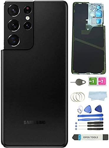 Galaxy S21 Ultra Back Glass Cover Replacement for Samsung Galaxy S21U S21 Ultra 5G SM-G998B G998U G998U1 G998W Housing Door with Camera Glass Lens...