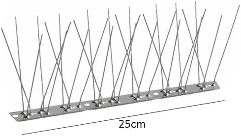 2 Pieces Bird Spike Bird Fence Spikes Bird Deterrent Spikes Bird Repellent Fence Spikes Anti-Bird Nest Fence Spike Bird Deterrent Strip with Stain...