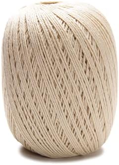 Circulo Charme Cotton Yarn for Crochet and Knitting, 100% Mercerized Cotton Yarn, Brazilian Virgin Cotton–Brown Cotton Yarn, Color 7684 -Porcelain...