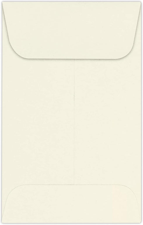 LUXPaper #1 Coin Envelopes | 2 1/4" x 3 1/2" | Natural | 80lb. Text | 50 Qty...