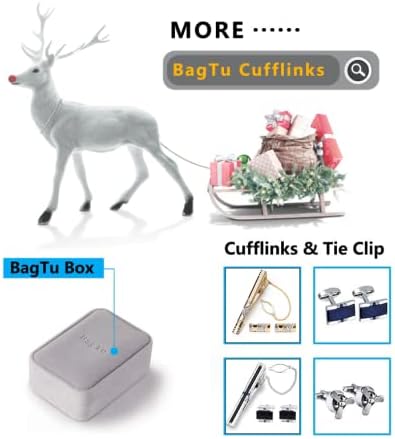 Propeller Cufflinks Set, BagTu Airplane Propeller Set, 2pcs Plane Aircraft Fan Blade Cufflinks with Gift Box and 1pc Greeting Card...