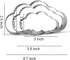 Cloud Cookie Cutter Set - 4.7”,3.9”,3” - 3 Piece - Stainless Steel...